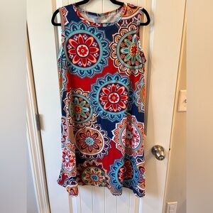 Camisa Dress Medallion Print Size 2X